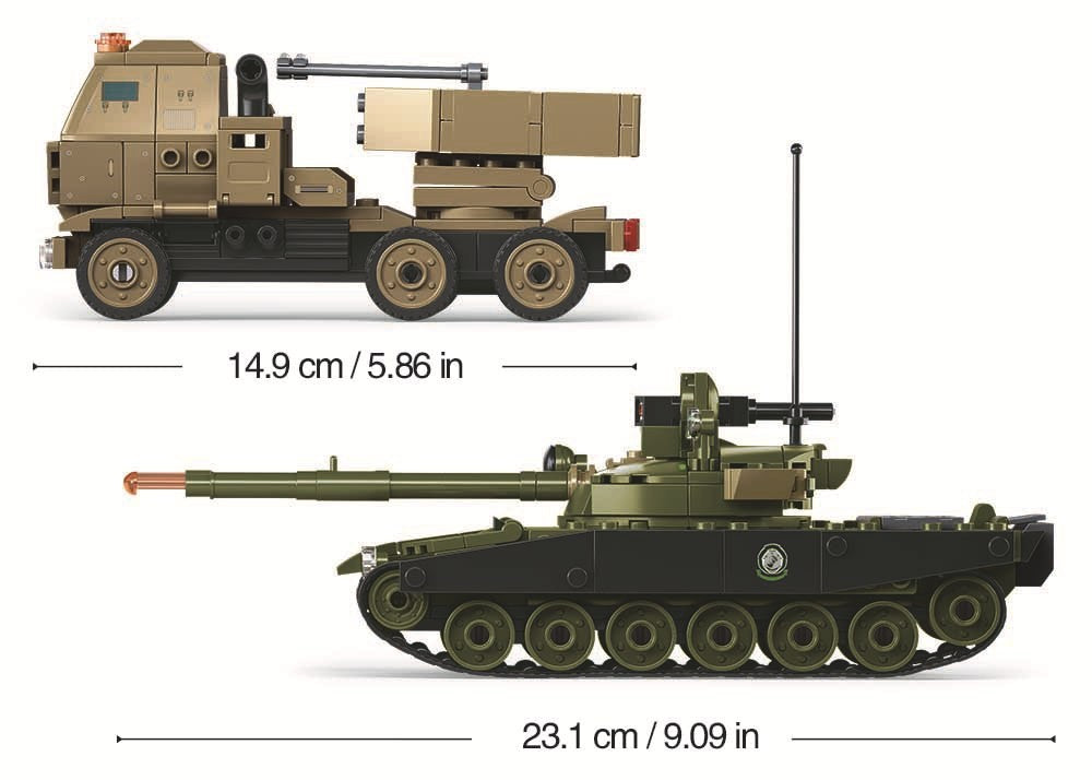 Little Luban B1251Btr80As Infantry Fighting Vehicle Building Blocks Military Tank Model Educational Assembly Toy Cross-Border Male