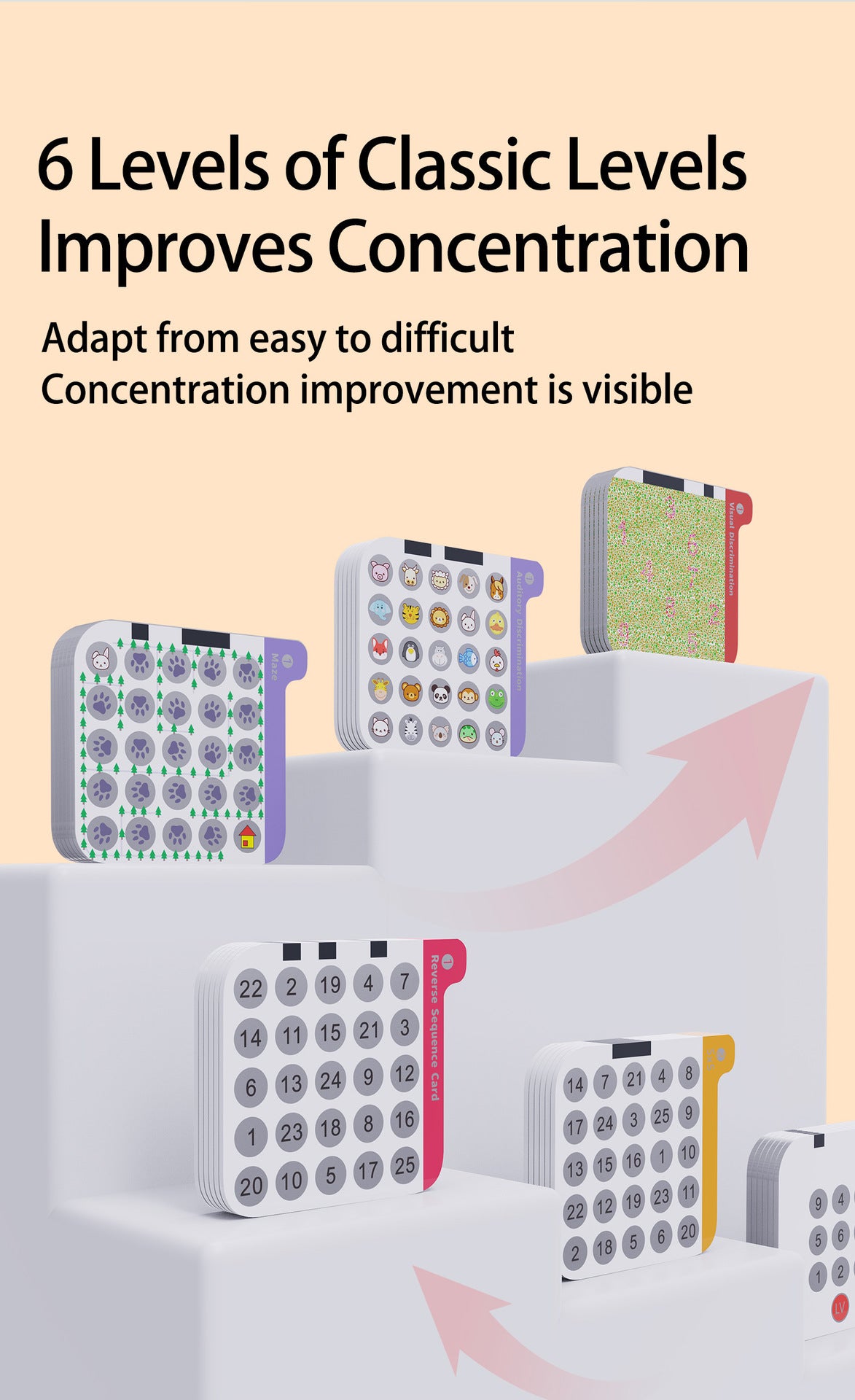 English version of Schulte tablet computer concentration training machine children's early education puzzle visual hearing students focus