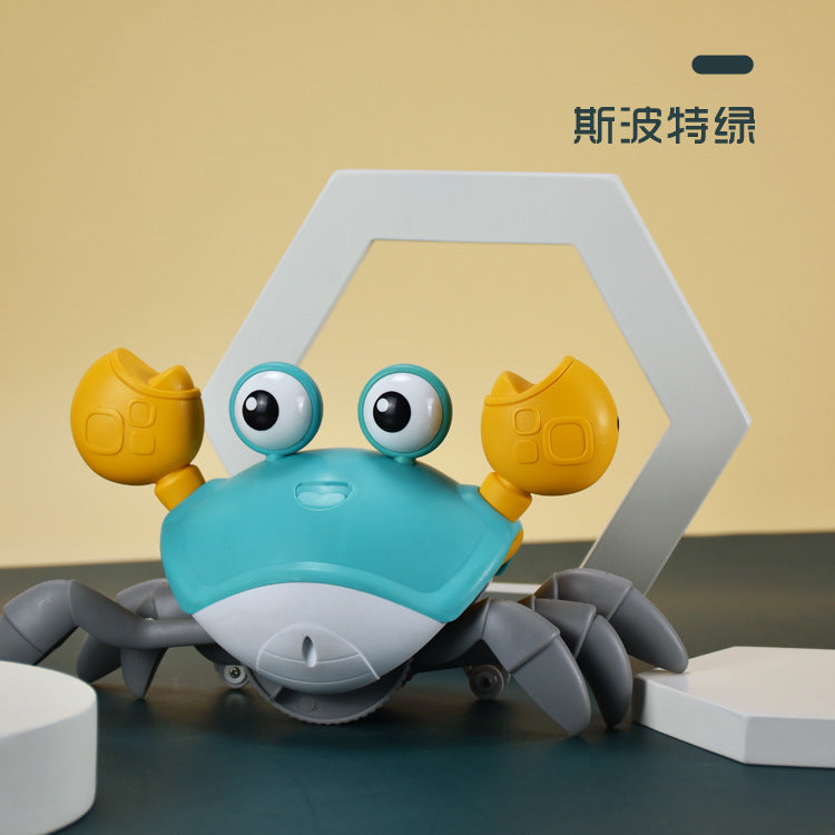 Cross-border Children's Induction Electric Crab Baby Charging Luminous Music Crawling Escape Escape Obstacle Crab Toy