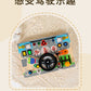 CECPC Montessori Children's Simulated Steering Wheel Busy Board Switch Led Light Busy Board Early Education Educational Wooden Toys