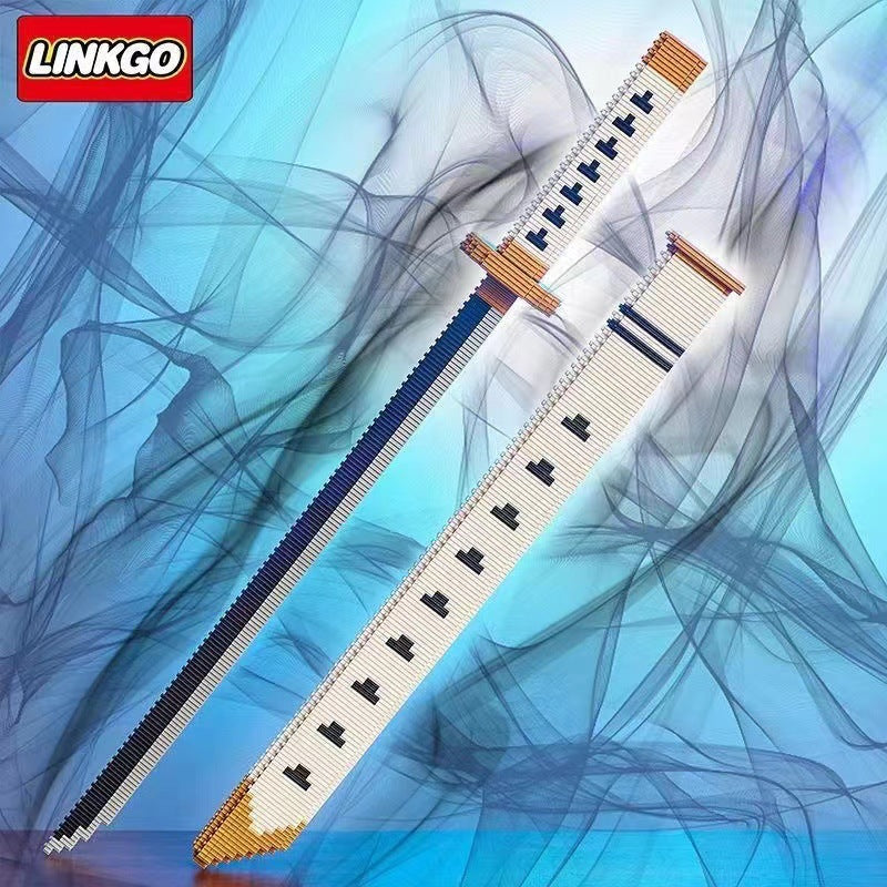 Compatible with Lego Bricks Sword Micro-Particle Weapon Knife Model with Sword Sheath Assembled Children's Educational Toys Wholesale Dropshipping