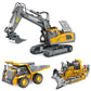 Children's remote control dump truck toy boy dump truck model excavator engineering transporter truck alloy excavator