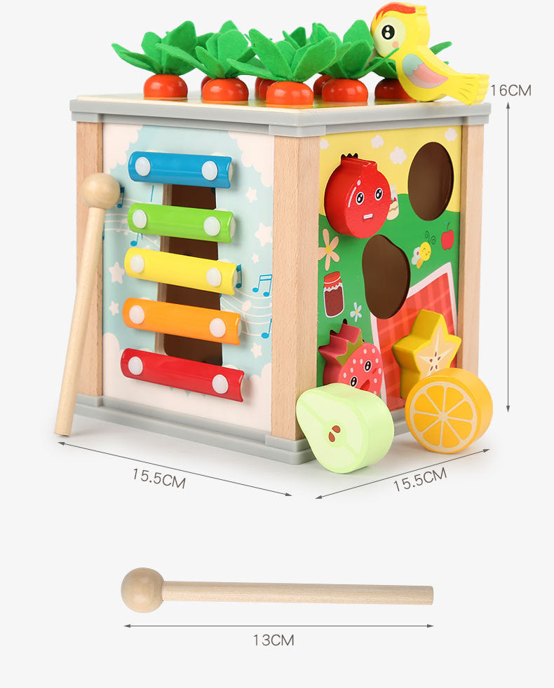 Children's Educational Bead Toys Kindergarten Students Early Education Matching Montessori Teaching Aids Shape Cognitive Beaded Treasure Box