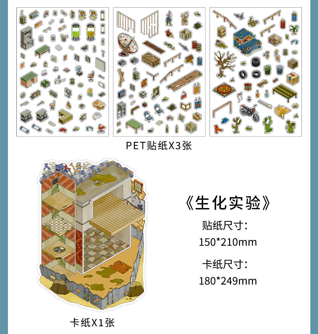 Infeel.Me Extra Large Scenery Stickers Today's Business Hours Open - Part Twelve DIY Journal Scene Stickers