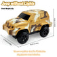 Magnetic track car electric light-emitting jeep police car project small train track accessories children's toys car