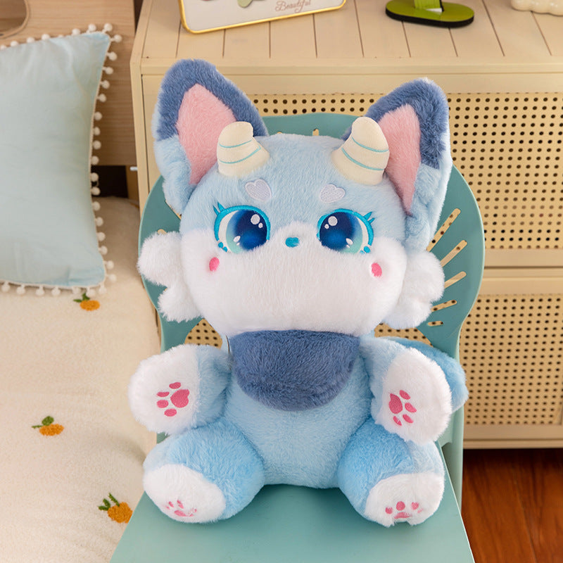 Cute Fantasy Beast Little Devil Fox Doll Girl Bed Sleeping Doll Plush Toy Rag Doll Birthday Gift
