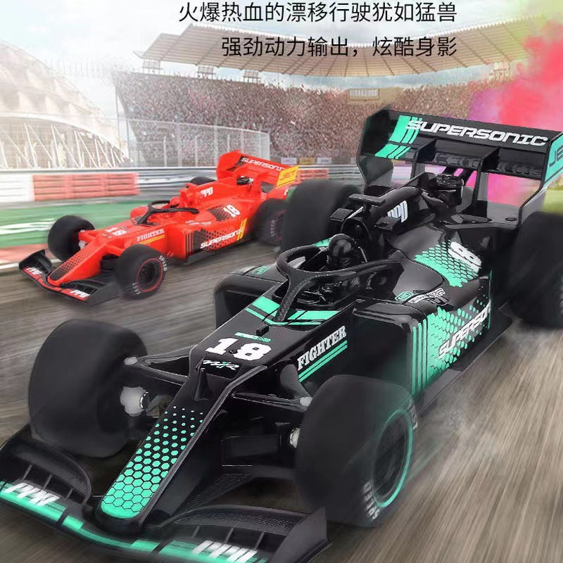 Remote control car Formula F1 high-speed racing rechargeable sprayable electric drift car children's toys gifts wholesale