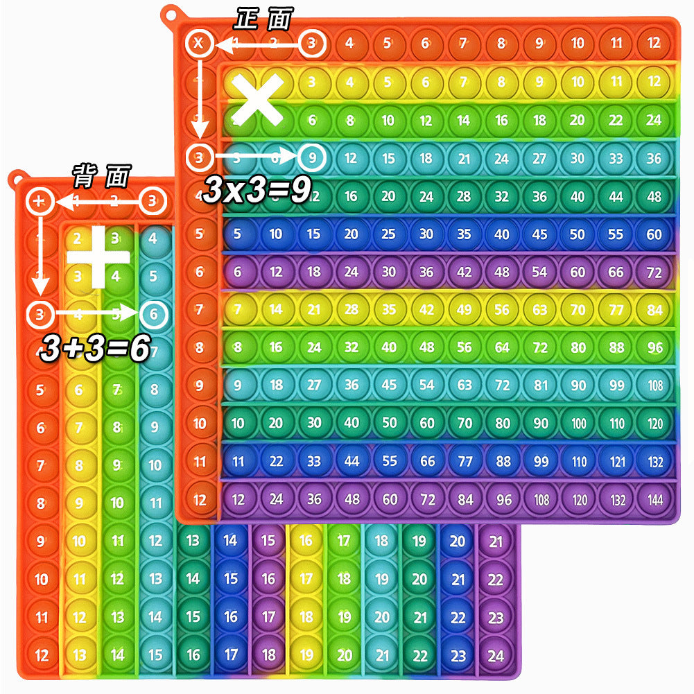 Learn 1-100 Number Bubble Press Mathematical Thinking Training Game Educational Science and Education Toys Rodent Killer Pioneer
