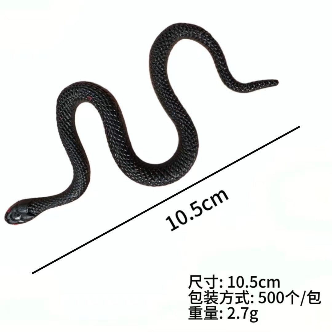 Festival party scary high simulation snake cobra round head snake water snake soft glue fake snake model toy