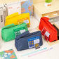 The Future Is Promising, Large-Capacity Oxford Cloth Pencil Bag, Student Inspirational Text, Double-Layer Storage Pencil Bag, Learning Stationery Bag