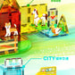 Girls Color Window Magnetic Sheet Kidsren's Zoo Engineering Vehicle City Crane Scene Strong Magnetic Refill Kidsren's Puzzle
