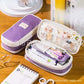 Oxford Cloth Pencil Case with Large Capacity and Multi-Layer Design, Stationery Box for Primary and Secondary School Students, High Aesthetic Value, Simple and Waterproof, Direct from the Source Factory