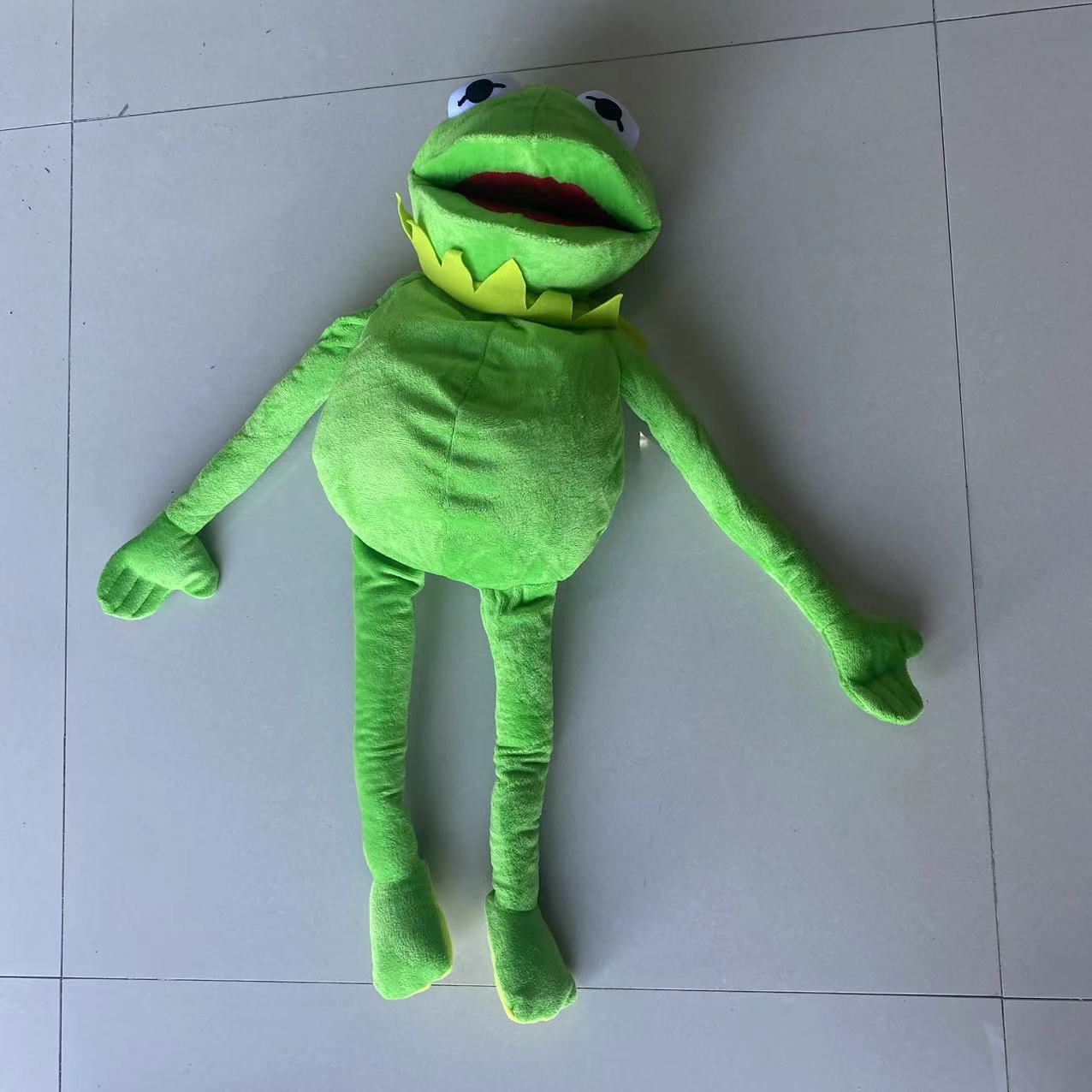 in stock kemit kemite frog figure sesame street frog plush toy hand figure cartoon plush doll