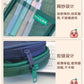 Korean Hj-006 High-Looking Pencil Bag, Transparent Mesh Stationery Bag, Simple Handbag, Cosmetic Bag, Double-Layer Storage Bag