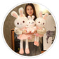 Rabbit Doll Plush Toy Cute Birthday Gift Girl's Pillow Soothing White Rabbit Doll Children's Doll