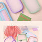 New Mesh Student Pencil Bag Transparent Simple Large-Capacity Stationery Bag Exam-Specific Student Pencil Bag Stationery Box