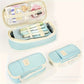 Large-Capacity Retractable Pencil Case Stationery Box in Japanese and Korean Style, Macaron Color, Upgraded Version for Primary and Secondary School Students, in Stock
