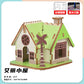 Wooden Reasons Children's Girls Assembled Handmade Ornaments diy Assembled Cabin Model Building Blocks Head Small House Puzzle