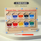 Wooden Children's Magnetic Counting Operation Color Classification Magnetic Pen Bead Shift Game Educational Early Education Maze Toy