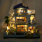 Tianyu DIY Hand-Assembled Mini Model Cabin Wooden House Toy Luminous Birthday Gift Wholesale Stereo