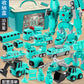 Magnetic Deformation Stitching Robot Toy Children's Baby Birthday Boy Building Blocks Assembled Engineering Vehicle