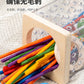 Early Education Children's Three-in-One Stick Game Baby Stick Color Classification Pitching Montessori Wooden Toys