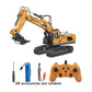 Cross-border charging engineering vehicle 2.4G remote control alloy bulldozer excavator children's electric sound and light remote control toy