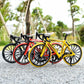 Cross-Border Artificial Bicycle Model 1:8 Alloy Mountain Foldableing Artificial Road Bike Ornaments Off-Road Bicycle Toys