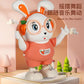 Stall explosions cute rabbit singing and dancing robot toy lighting music 1-year-old baby interactive head-up training