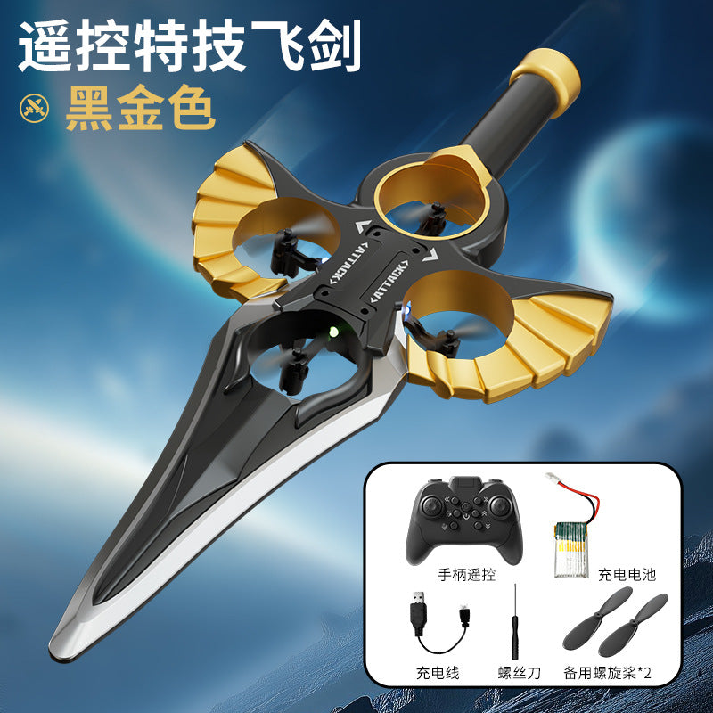 New Cross-Border Remote Control Sword Flying Aircraft, Fall-Resistant Stunt Remote Control Flying Sword Aircraft, Boys and Children's Toys Wholesale