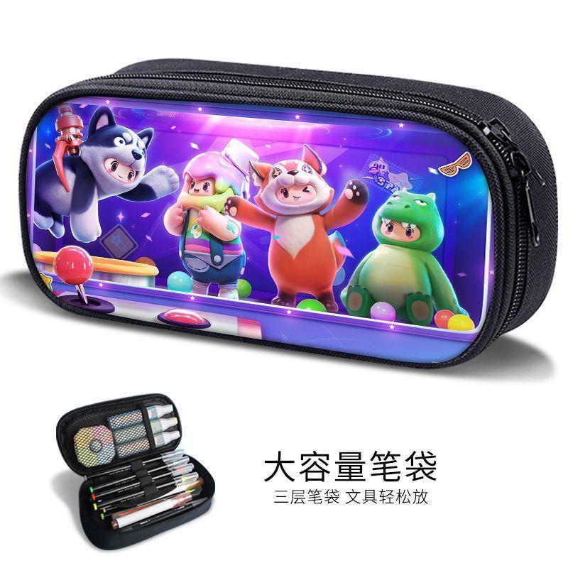 New Yuanmeng Star Pencil Bag Game Peripheral Junior High School Student Internet Celebrity Stationery Bag Kindergarten Cute Pencil Box