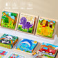 New 3D Stereo Six-Sided Painting 12-Piece Wooden Puzzle Building Blocks 3-6-7-Year-Old Kidsren's Kindergarten Educational Toys