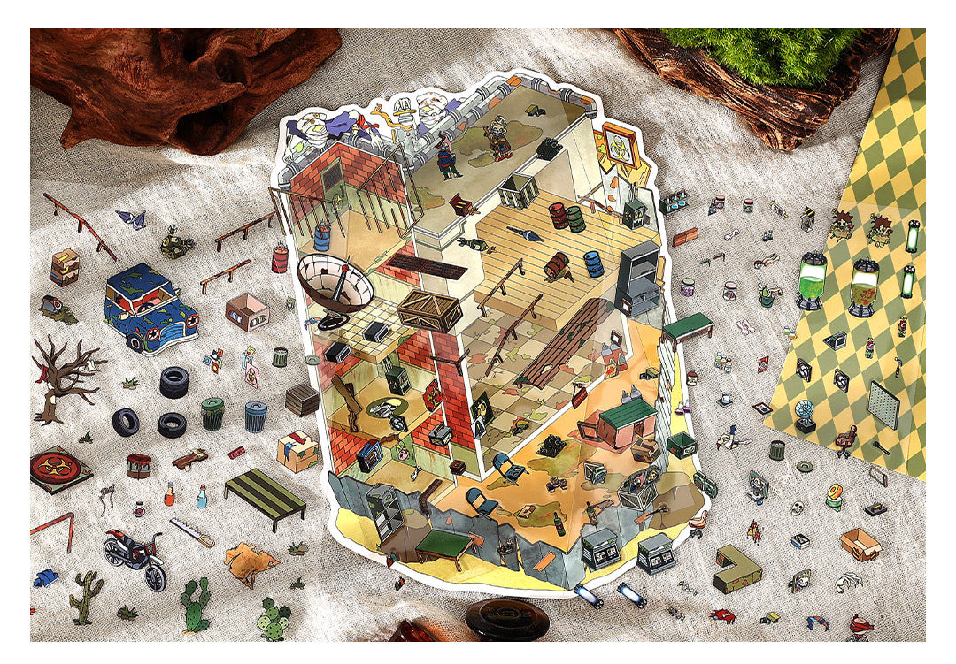 Infeel.Me Extra Large Scenery Stickers Today's Business Hours Open - Part Twelve DIY Journal Scene Stickers