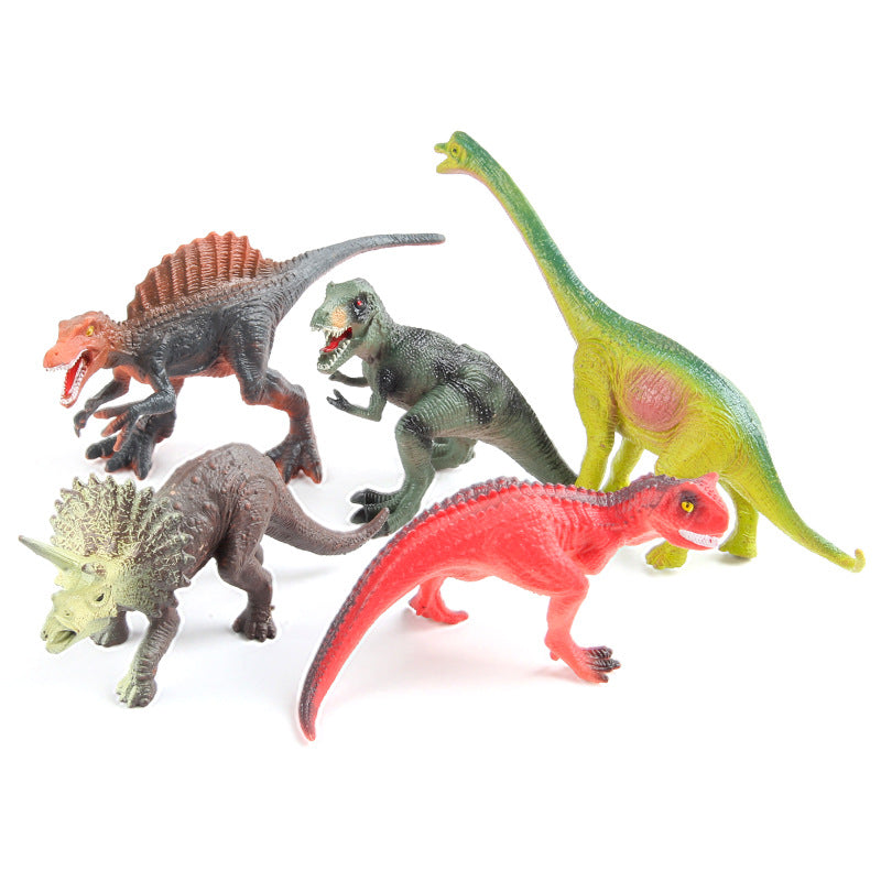 Children's Dinosaur Simulation Animal Ornaments Multiple Mini Solid Dinosaur Model Stegosaurus Spinosaurus Bull Dragon Bag Ornaments