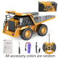 Cross-border charging engineering vehicle 2.4G remote control alloy bulldozer excavator children's electric sound and light remote control toy