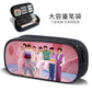 Times Youth Multi-Layer Stationery Box Canvas Pencil Bag Large Capacity Student Storage Box Pencil Bag Zipper New Style