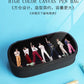 Times Youth Multi-Layer Stationery Box Canvas Pencil Bag Large Capacity Student Storage Box Pencil Bag Zipper New Style