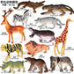 Free Shipping Simulation Wildlife Model Tiger Giraffe Lion Crocodile Elephant Rhino Hippo Wolf Cognitive Toy