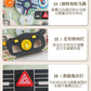 CECPC Montessori Children's Simulated Steering Wheel Busy Board Switch Led Light Busy Board Early Education Educational Wooden Toys