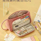 Corduroy Simple Large-Capacity Pencil Bag for Junior High School Students Small Fresh Canvas Pencil Bag Multi-Functional Storage Stationery Bag