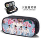 Times Youth Multi-Layer Stationery Box Canvas Pencil Bag Large Capacity Student Storage Box Pencil Bag Zipper New Style