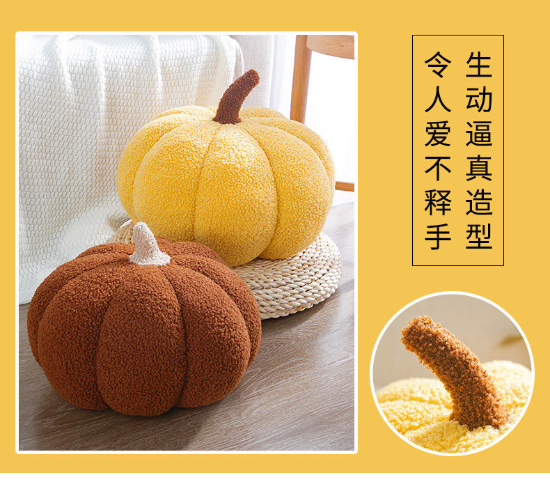 Ins Girly Heart Pumpkin Pillow Creative Special-Shaped Sofa Cushion Halloween Decoration Plush Toy Nap Pillow