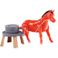 Push and Grind Donkey Shake Tone Same Electric Simulation Pony Walking Little Donkey Pull and Grind Pull Toy Pile Horse Children