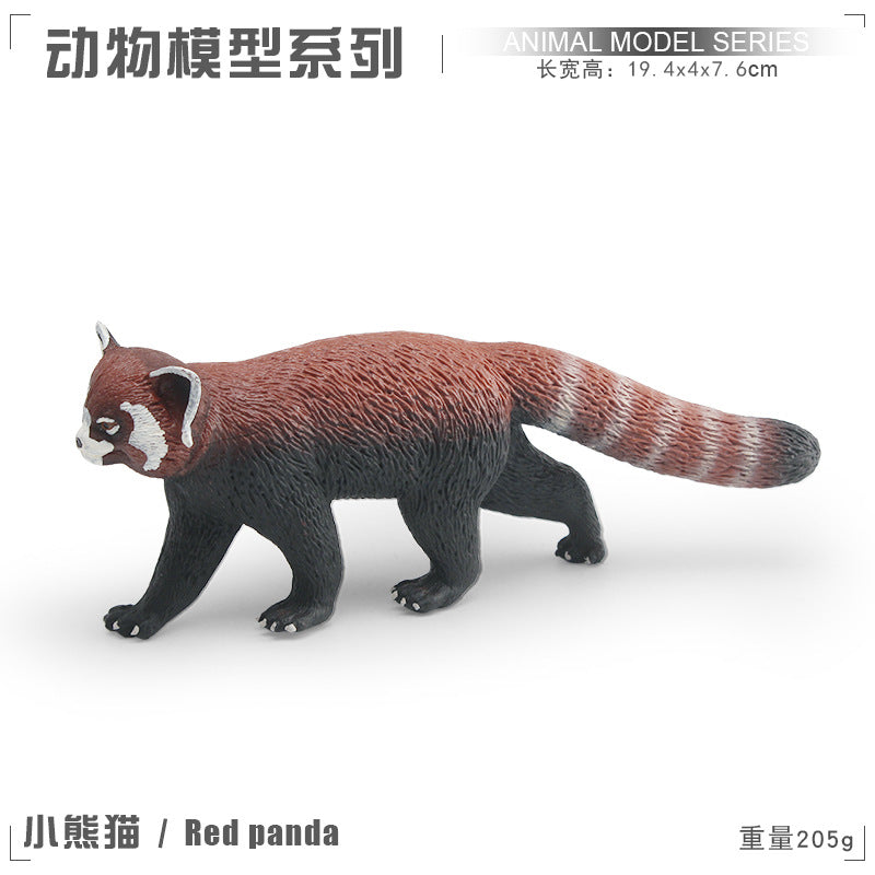 Cross-border simulation short tail bobcat panda mouse platypus ferret Thorn tail rock lizard wild animal model ornaments