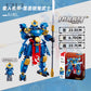 Little Luban Building Blocks Children's Educational Assembled Car Model Transforming Mecha Robot Compatible with Lego Boy Toys