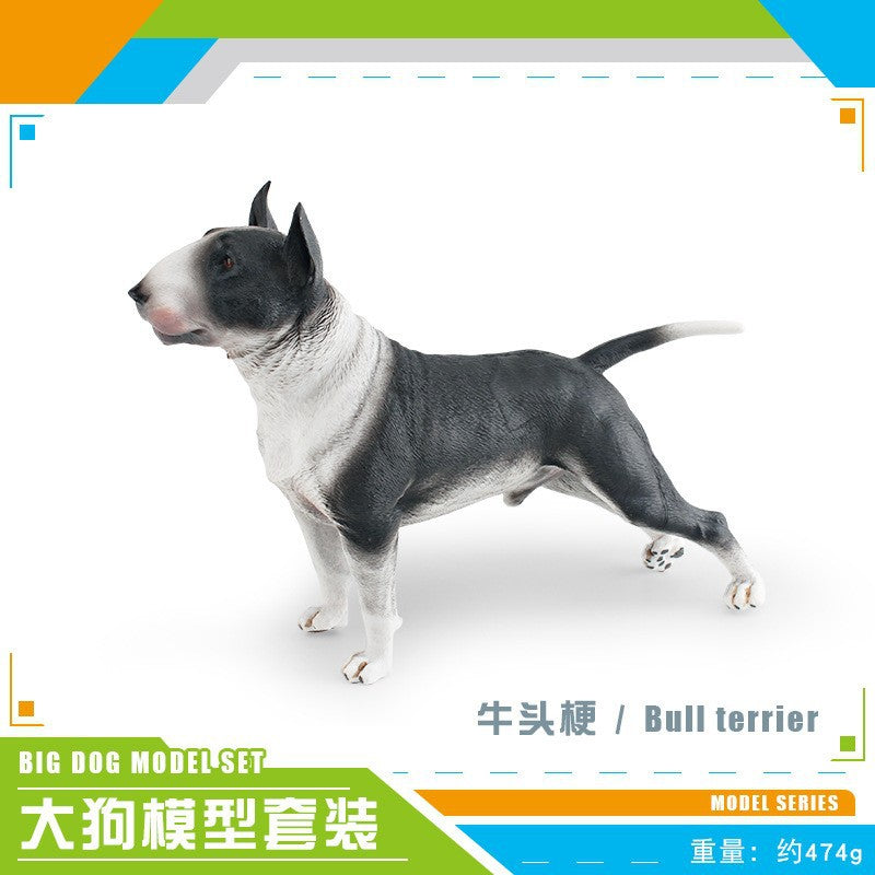 Cross-border simulation pet dog animal model doggy Spinger Bullhead terrier Rowena dog static ornaments