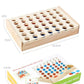 Three-Dimensional Four-Piece Chess Four-Piece Game Chess P 0.34kg Kidsren's Educational Early Education Multi-Person Toy Wooden Boxed Multi-Color