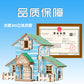 Wooden Reasons Children's Girls Assembled Handmade Ornaments diy Assembled Cabin Model Building Blocks Head Small House Puzzle