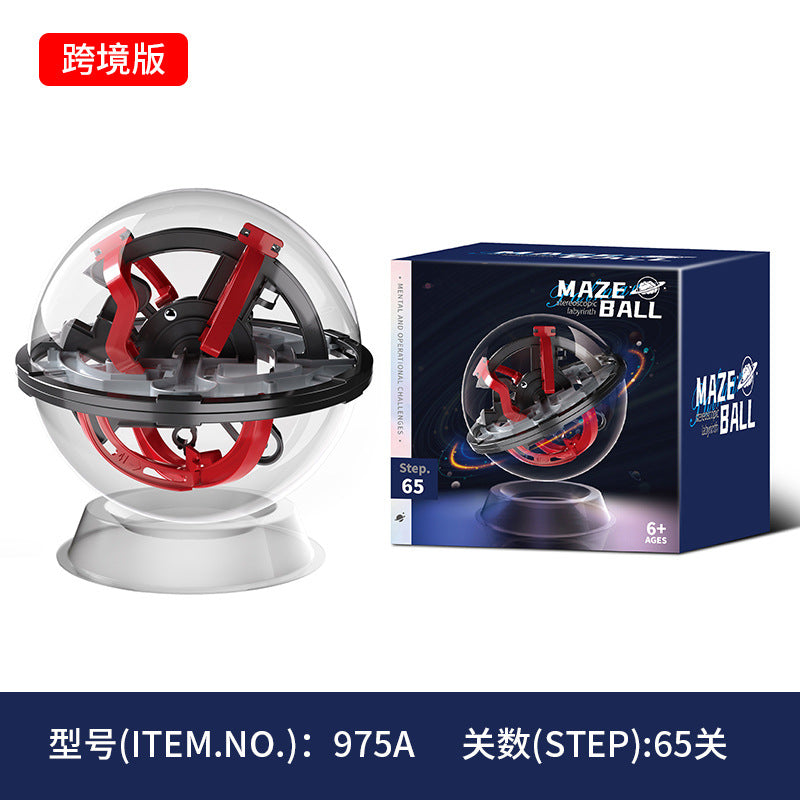 Cross-Border 3D Stereo Rubik's Cube Maze Walking Ball Toy Kidsren's Educational Play to Develop Concentration Balance Ball Maze Ball