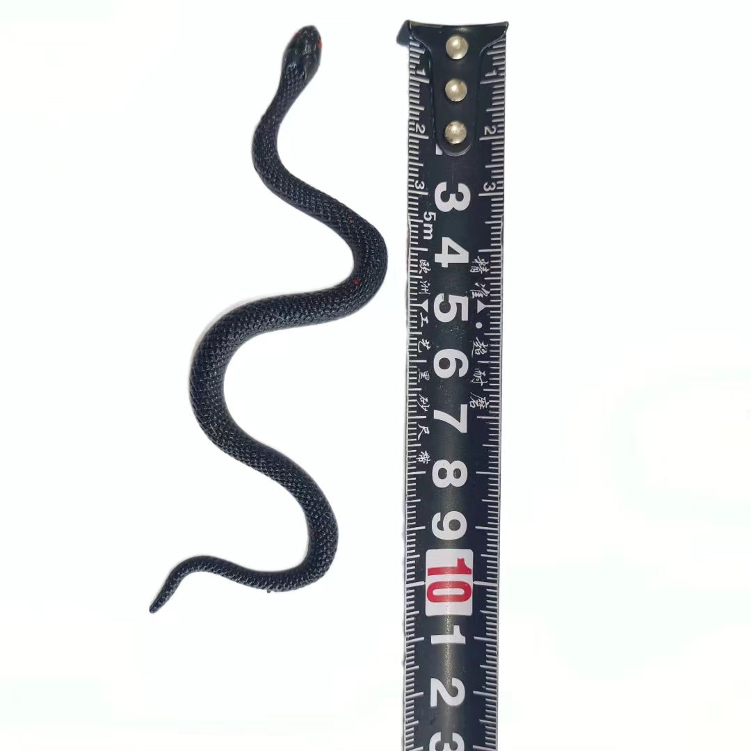 Festival party scary high simulation snake cobra round head snake water snake soft glue fake snake model toy